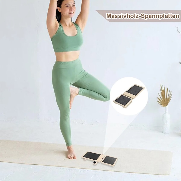 Wooden Foot Stretcher and Multifunctional Balance Board to Improve Stability and Prevent Sports Injuries