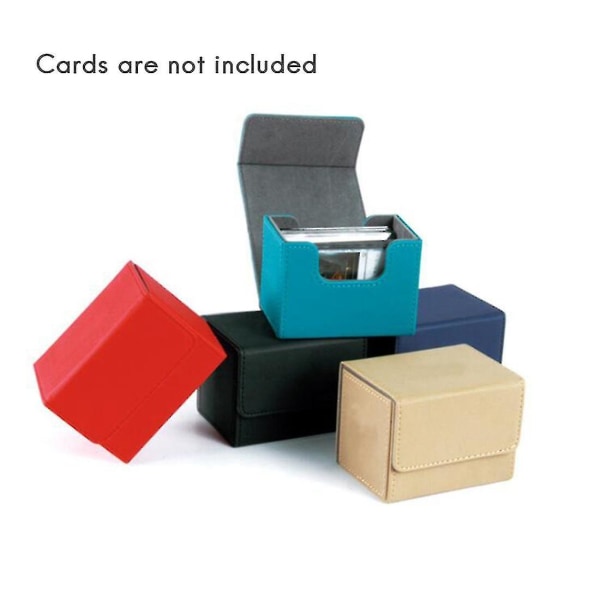 Card Box Side-loading Card Box Deck Case til Yugioh Card Binder Holder 100+, grøn