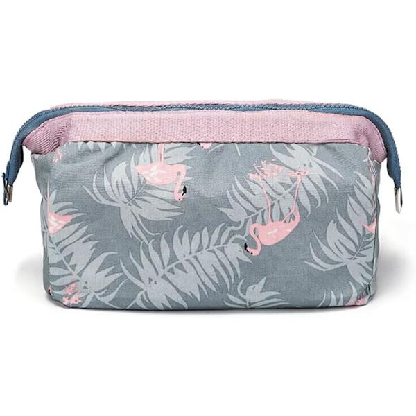 Kosmetiikkakassit, Vedenpitävä Polyesteri-Puuvilla Meikkikassit Kannettava Matkustus Toilettitarvikkeiden Pesukassi Flamingo Flamingo