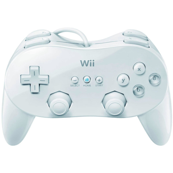 Wii Classic Controller Pro Vit för Förbättrad Spelupplevelse_xx