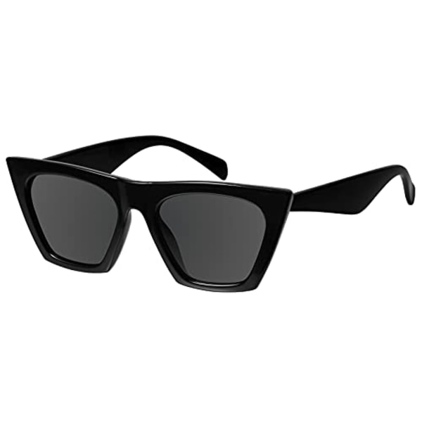 Square Cat Eye solbriller for kvinner Trendy stilmodell