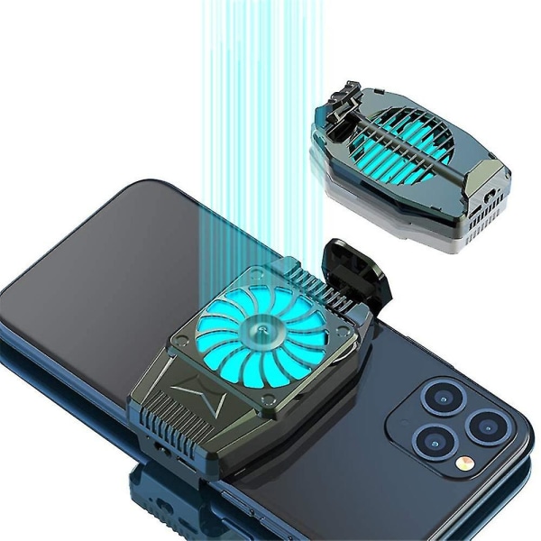 Gaming Mobiltelefon Kylfläkt USB Uppladdningsbar Kylare Kylare Bärbar