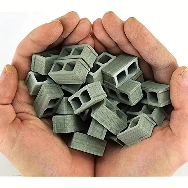 50 stk/mini Miniatyrklosser DIY Falske Klosser for Dukkehjem og Modellbygninger
