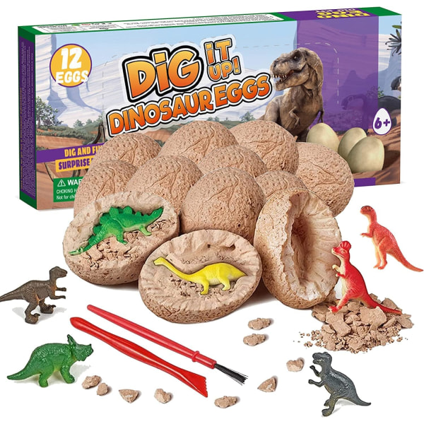 Dino gravesett for barn, dinosaur leke fra 4 5 6 7 8 9 år gutt dino leke