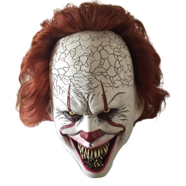 Clown Mask Latex Horror Cosplay Prop Halloween Voksen