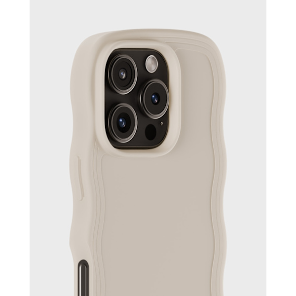 held iPhone 16 Pro Max -kuori, aaltoileva vaalea beige_xx 65
