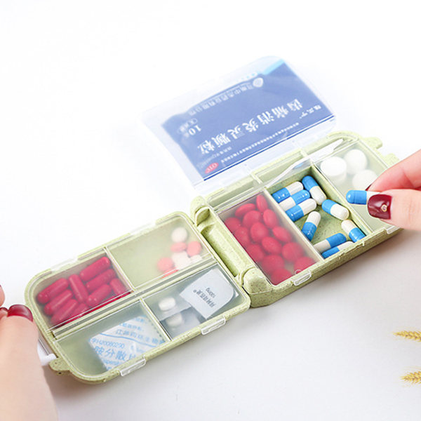 Healthy Mini Pills Organizer Box Outdoor Travel Kannettava