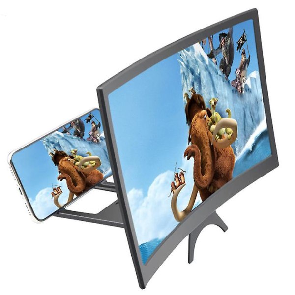 Skærmforstørrelsesglas Buet skærm 3D HD Videoforstærker 14 tommer