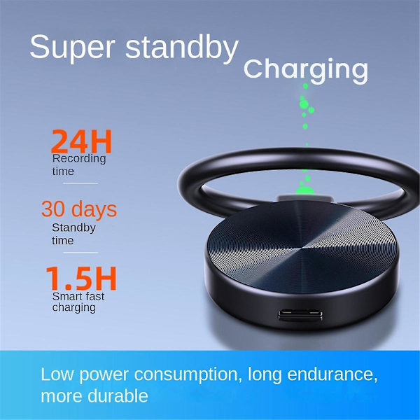 Mini Digital Stemmeoptager Nøglering Smart Stemme Lydoptagelse Pen Intelligent Støjreduktion Mp3 Afspiller-16g (FMY)