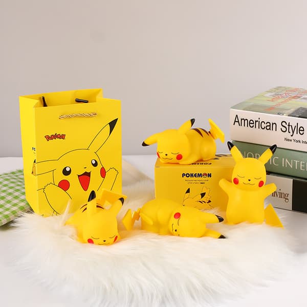 Pikachu Lille Nat Mini Atmosfære Lys Sengelamper A