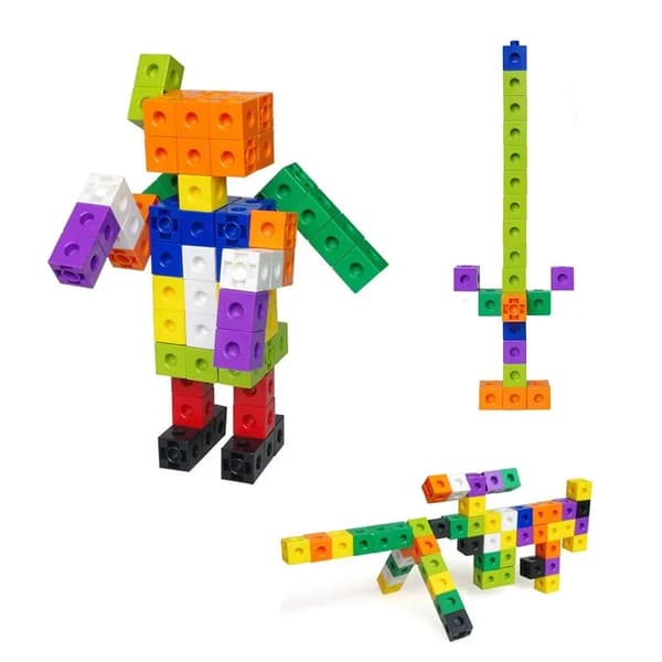100 st matematikkopplingskuber sammankopplade multilänk räknestaplingsblock barn lärande pedagogiska barnleksaker presenter