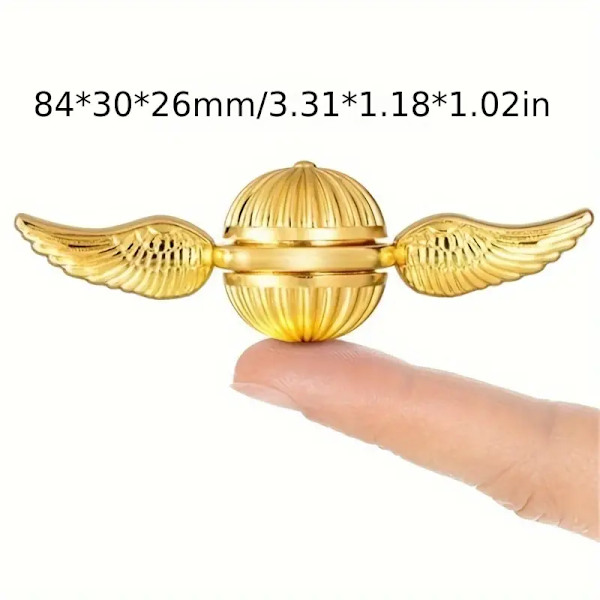 Gyllene Snitch Fidget Spinner - Stressreducerande Leksak för Barn och Vuxna