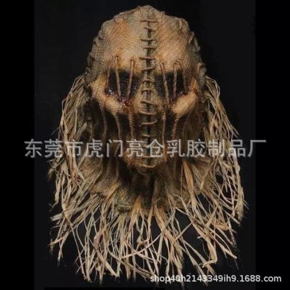 Halloween Fugleskremsel-maske - Skummelt høstdekorasjonstilbehør Scarecrow E