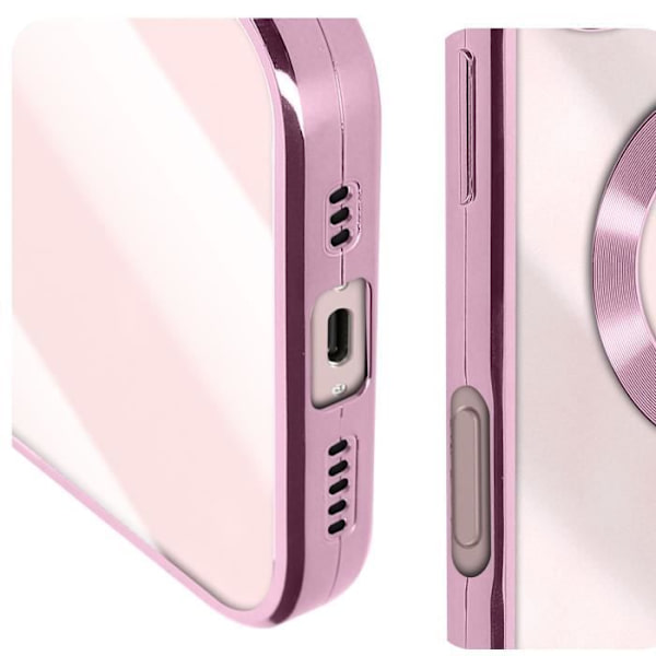 Glam Series -kotelo iPhone 16 Plus:lle, iskunkestävä vaaleanpunainen Pink