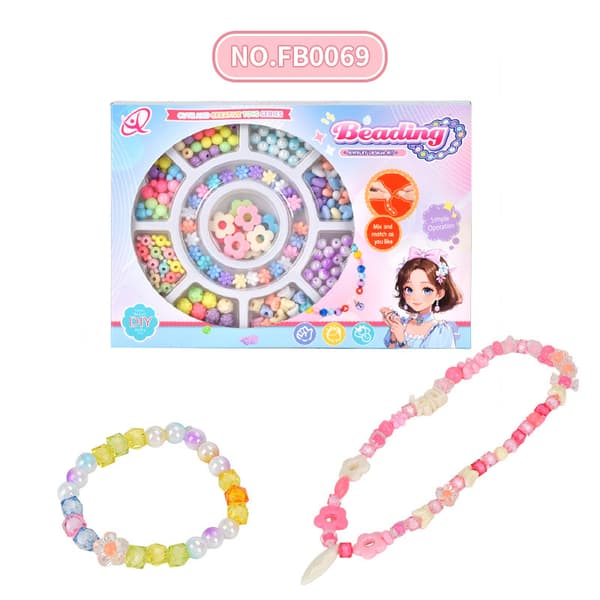 Pärlkit för barn, pysselset för att göra armband och halsband FB0016
