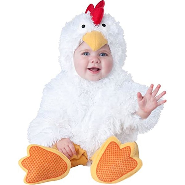 Børnekostume Baby Farm Animal Outfit Baby Drenge Piger Full Cover Jumpsuit 6-12M