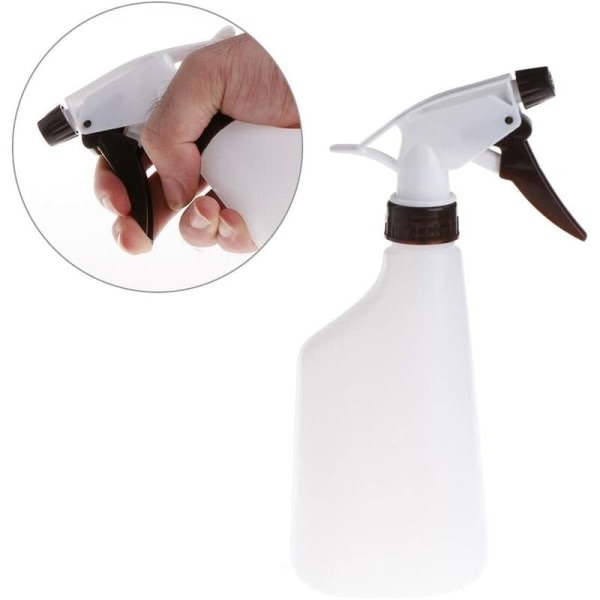 500 ml tom håndpresset sprayflaske for plantestell, kjøkken eller annet (1 stk, svart farge) - DKSFJKL