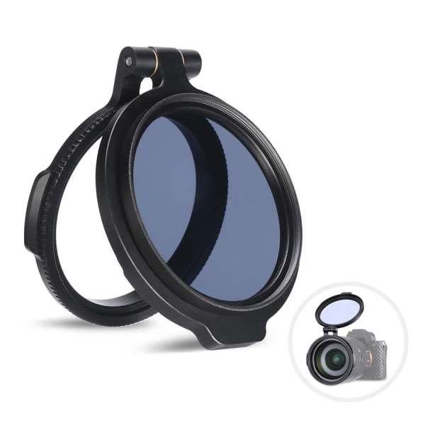 R-72 72 mm hurtigfiltersystem Kameraobjektiv ND-filter Metaladapterring Kompatibel med Canon Nikon Sony Olympus DSLR-kamera