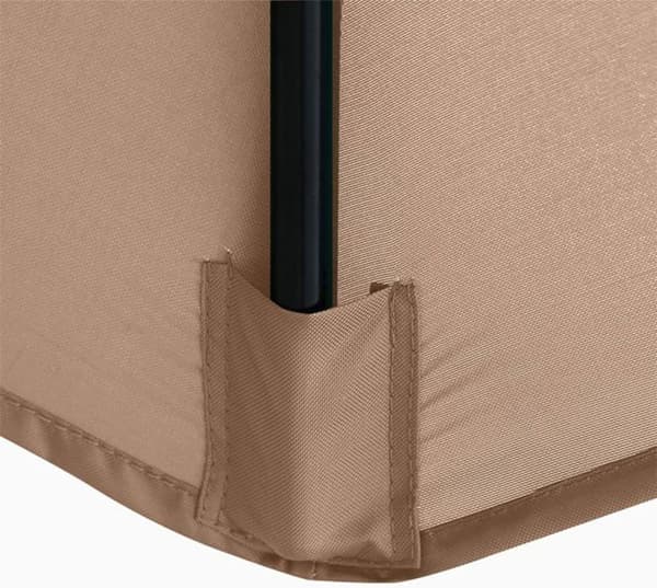 Replacement Canopy for Parasol, 8 Ribs, 3 m, Waterproof, Anti-UV, Replacement Fabric, Beige