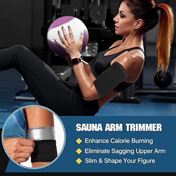 Arm Trimmer Bands, 1 par övre armformare wraps för slapp armar, sport träningsarmband för kvinnor män flickor viktminskning