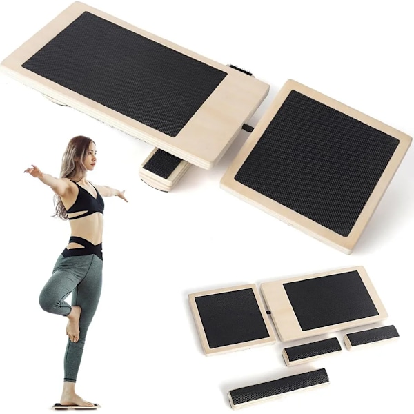 Wooden Foot Stretcher and Multifunctional Balance Board to Improve Stability and Prevent Sports Injuries