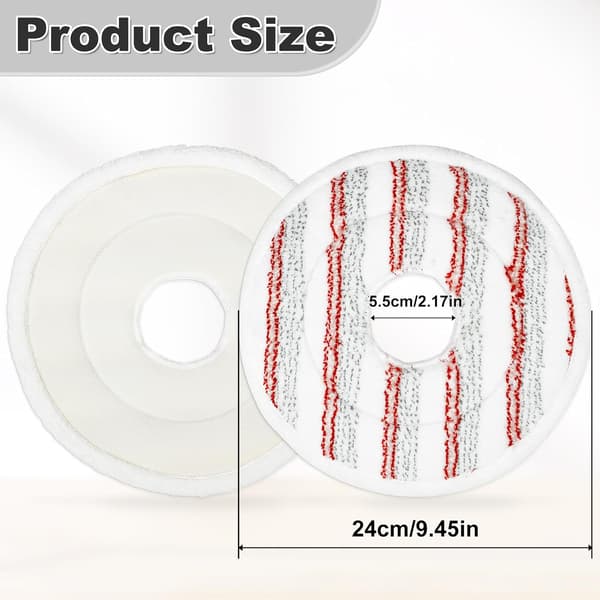 Erstatningsmoppehoveder til Spin Mop-hoveder kompatible med Vileda Spin and Clean gulvmoppe og spand, genanvendelig og vaskbar mikrofibermoppe