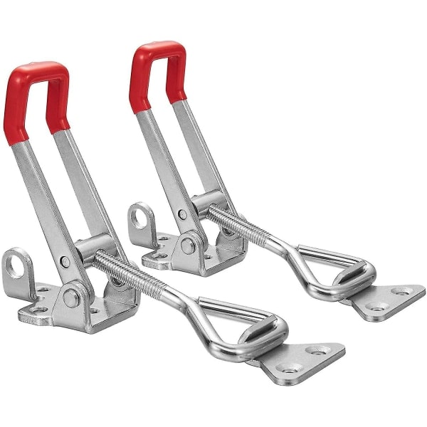 Tunga Justerbara Spännstiftklämmor med Låsningshål 660lbs (4-pack)