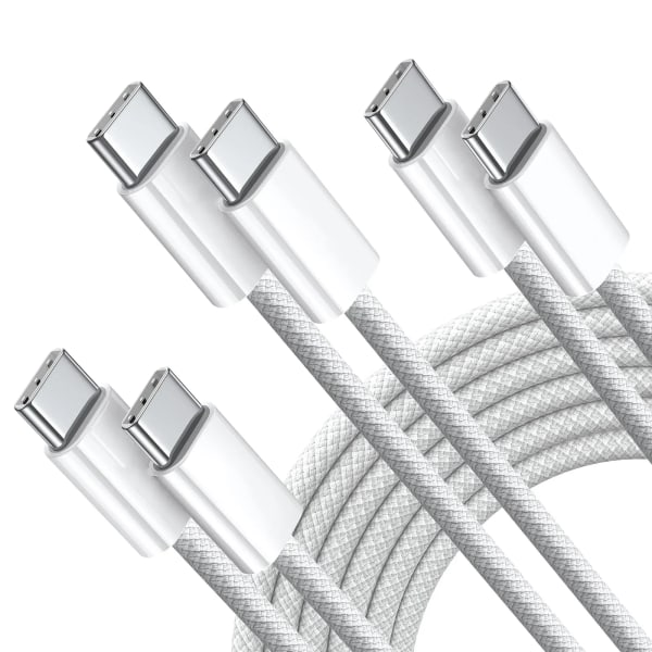 2023 Original USB C-kabel For iPhone 15 Pro Max iPad PD 65W 45W 25W Turboladekabel Type C Hurtiglader For Samsung S23 S22 Grå Grey 1m