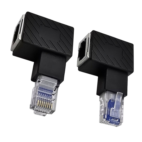 90-graders Ethernet-konverter Lan Rj45 Ma Til Fe Højre /venstre / Op/Ned-adapter