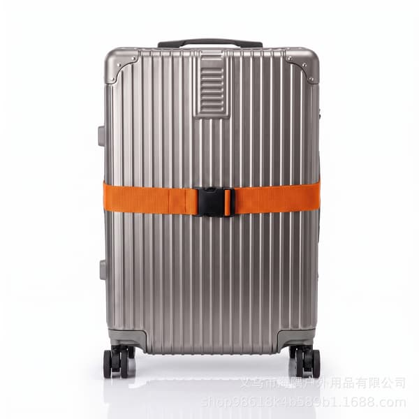 Justerbare bagasjestropper for kofferter, reflekterende reisebånd, elastisk pakkestroppsett Blue One word