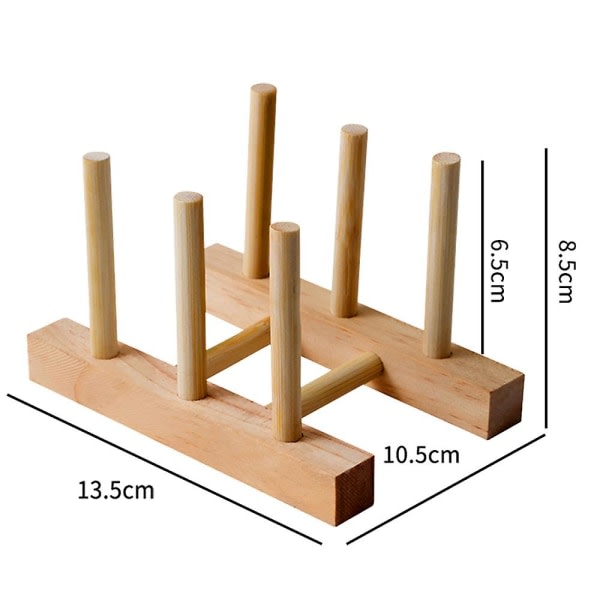 Træ opvaskestativ - Tørrestativ til vaskeskål skærebræt, tørrestativ stativ opbevaringsholder, køkkenbordarrangør
