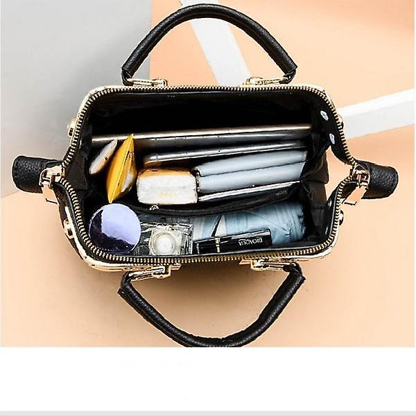 Duft Lady Bag Skulder Messenger Bag Blød lædertaske Firkantet taskeNew Lingge Small (grå)
