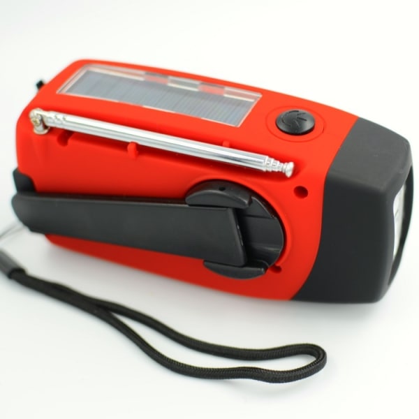 kampiradion hätäradio taskulampulla aurinkolaturilla