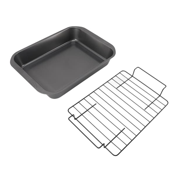 Rektangulær bakeform + rist firkantet bakeform