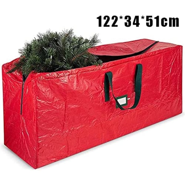 Kunstig juletræsopbevaringspose, Anti-Uv Haveaffaldspose Vandtæt Stor lynlås
