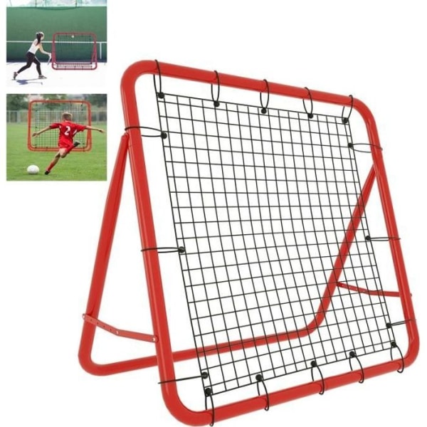 AufuN Football Rebound-net, bærbart med PE-net, til fodboldskydning, 100 x 100 x 65 cm