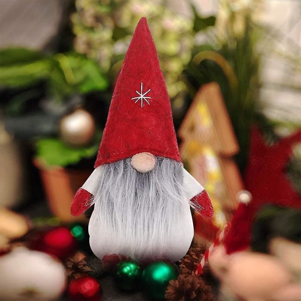 Käsintehdyt joulukoristeet Gnome Figuurit Katso Joulupukki Santa Tomte Gn