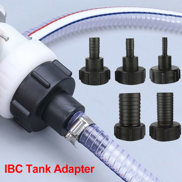 1/2" til 2" Vand IBC Tank Adapter Haveslange Adapter Vandhanetilslutning A