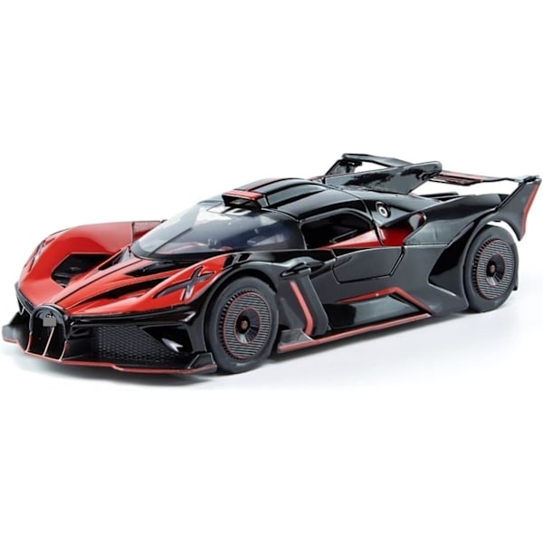 Støpt bil for Bugatti Bolide Supercar Metallkjøretøy Racing 1:24 Legering Modellbil Miniatyr Støpt