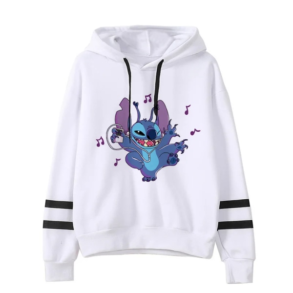 Y2k Cartoon Lilo og Stitch sjove hættetrøjer kvinder Harajuku sød Stitch Anime Sweatshirt Manga Streetwear Hoody kvindelige børn 59228 59228 M