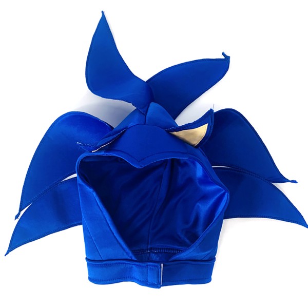 Sonic The Hedgehog Cosplay kostumetøj til børn, drenge, piger - Jumpsuit + maske + handske Coverall + Mask + Gloves 10-14 years = EU 140-164