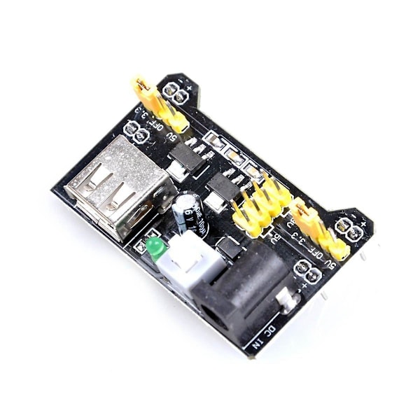 3.3V/5V MB102 Kopplingsdäcks Strömförsörjningsmodul + Lödfri 830-punkters Kopplingsdäck + 65 Jumperkablar