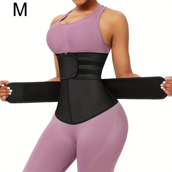 Beställ en storlek större, Andningsbar Neopren Midjetränare, Trimmerbälte, Kroppsshapewear för Kvinnor