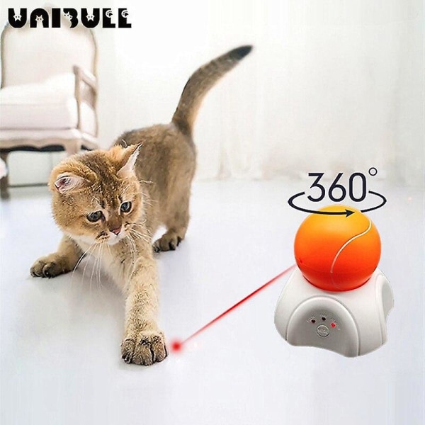 360 astetta kiusanteko Pet Kitten Smart Electric Cat Lelut Automaattinen  pyörivä laserkissan lelu a61f | Fyndiq