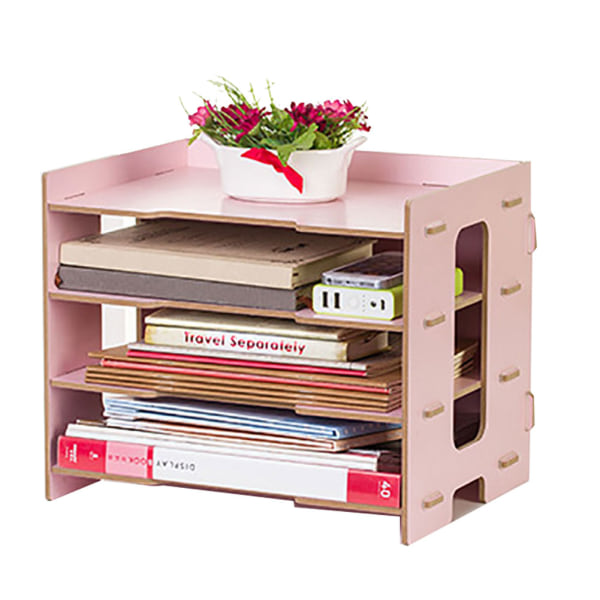 Moderna sängkanten Office Display Rack Magazine File Organizer