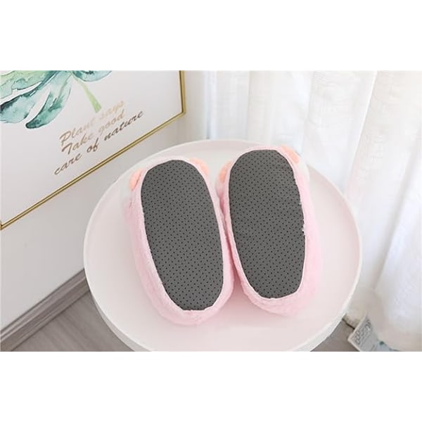 Damesko Tøfler Søte Gris Tøfler Tegneserie Tøfler Dyre Tøfler Varme Tøfler_xx Pink A