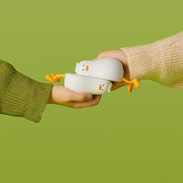 PC (Valkoinen) Sööt kädenlämmitin Powerbank, 3-in-1 matkapuhelin