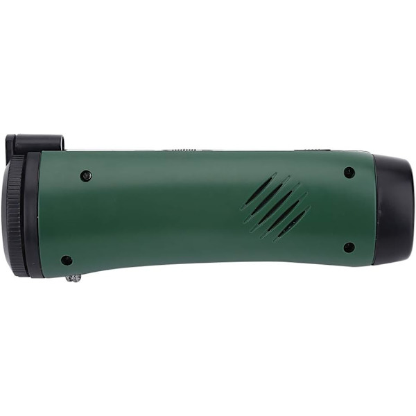 Outdoor Bärbar LED Handvev Ficklampa Nödradio Fackla Telefonladdare Grön