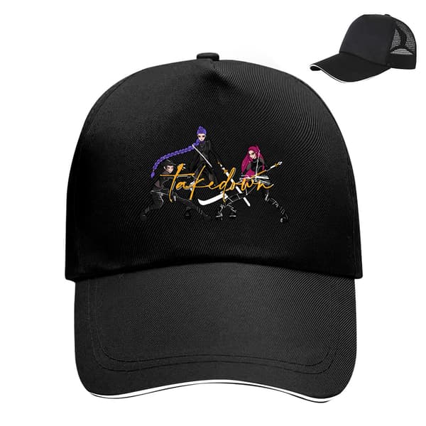 Witcher Girls Kpop Logo Justerbar Baseballcaps med Borrelåsstropp og Pustende Mesh White-E