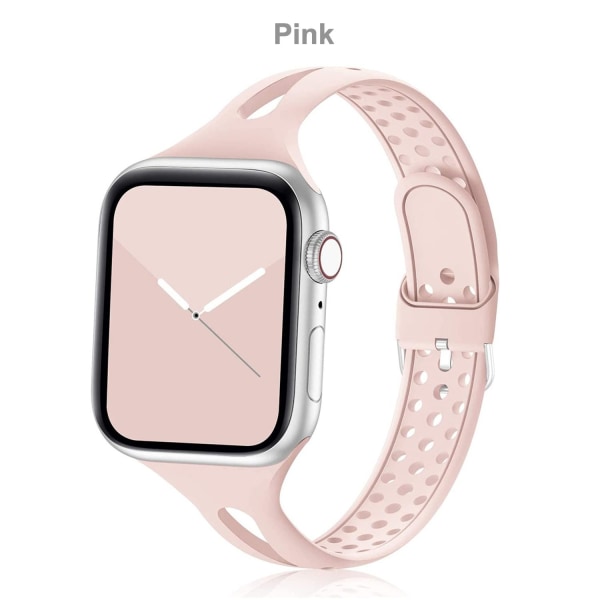 Klokke for Apple Watch SE 6 5 4 3 2 rosa pink 38/40mm